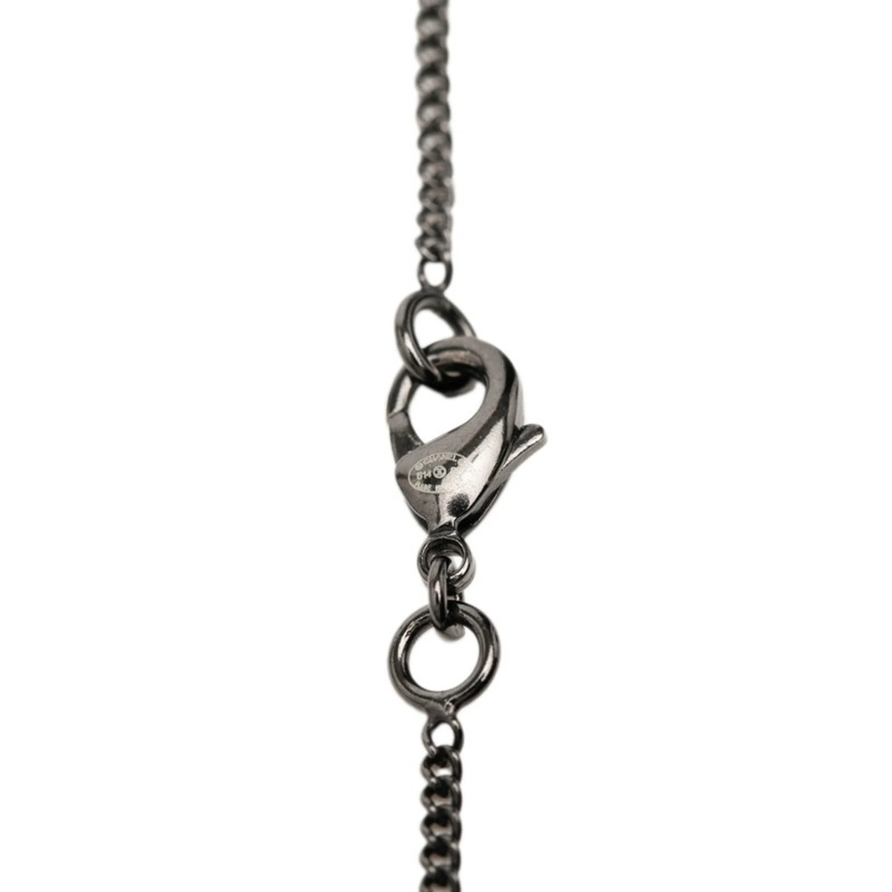 CHANEL Black Pearl Logo Necklace - Picture 5 of 6